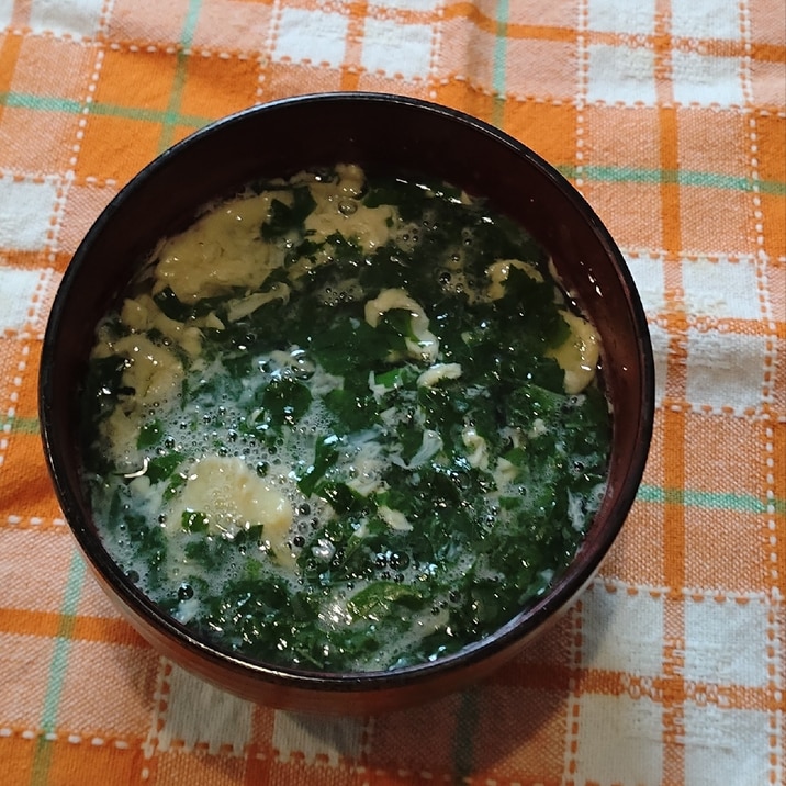 モロヘイヤと卵のスープ